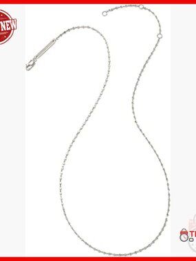 Sterling Silver Beaded Satellite Chain Necklace with 16" Length